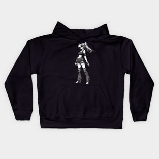 Cyberpunk girl Kids Hoodie